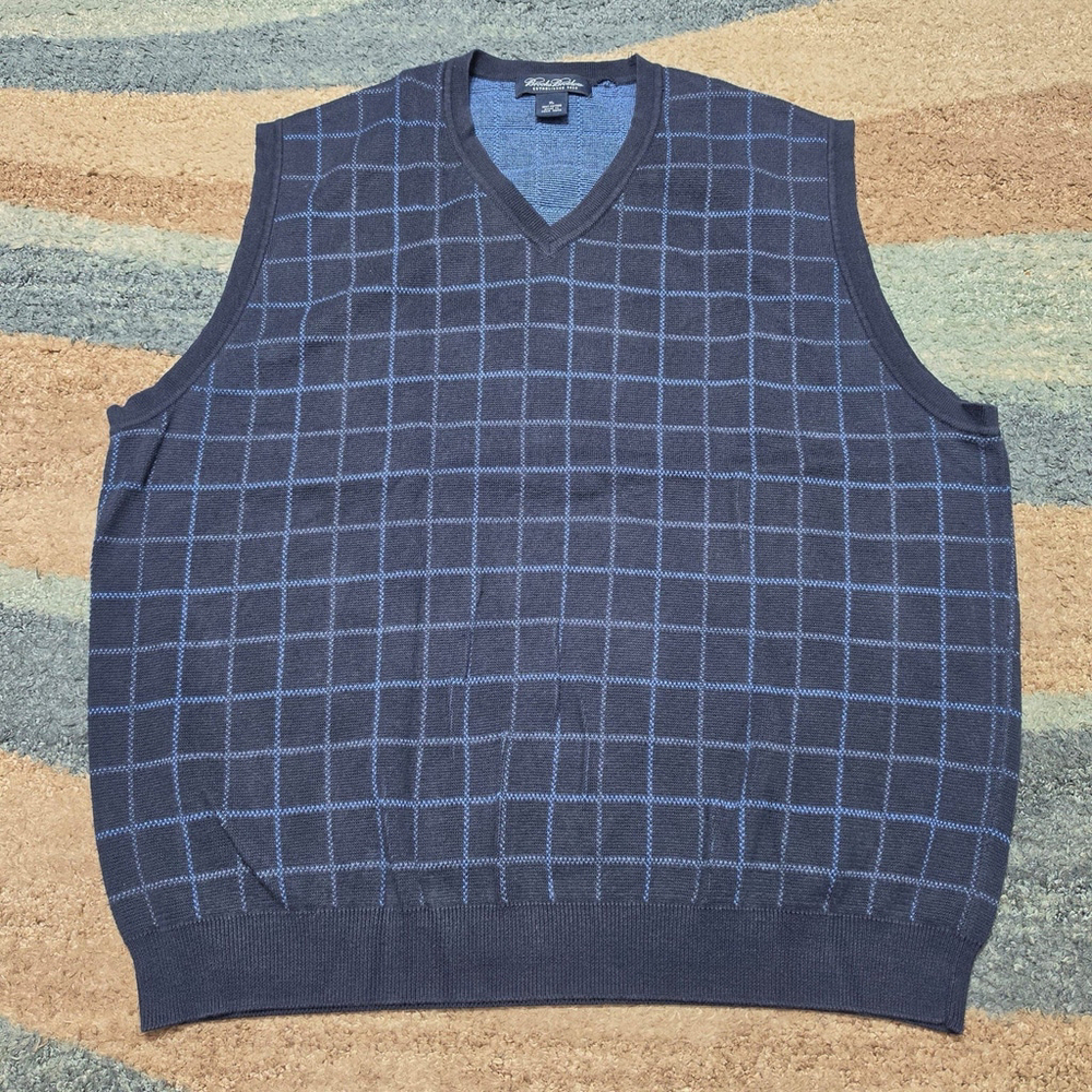 Brooks Brothers Vest Adult XL Navy Established 1818 Sleeveless Mens Vintage